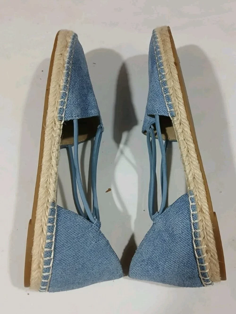 Eileen Fisher Lee Denim Blue Espadrille Sandals